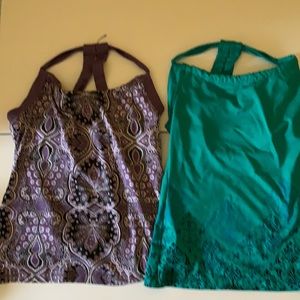 2 Tek Gear yoga tops